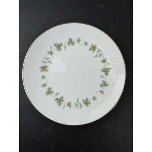 Noritake Lexington Bread / Dessert Plates set of 3 floral platinum trim